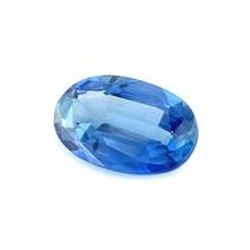 Sapphire gemstone on a white background